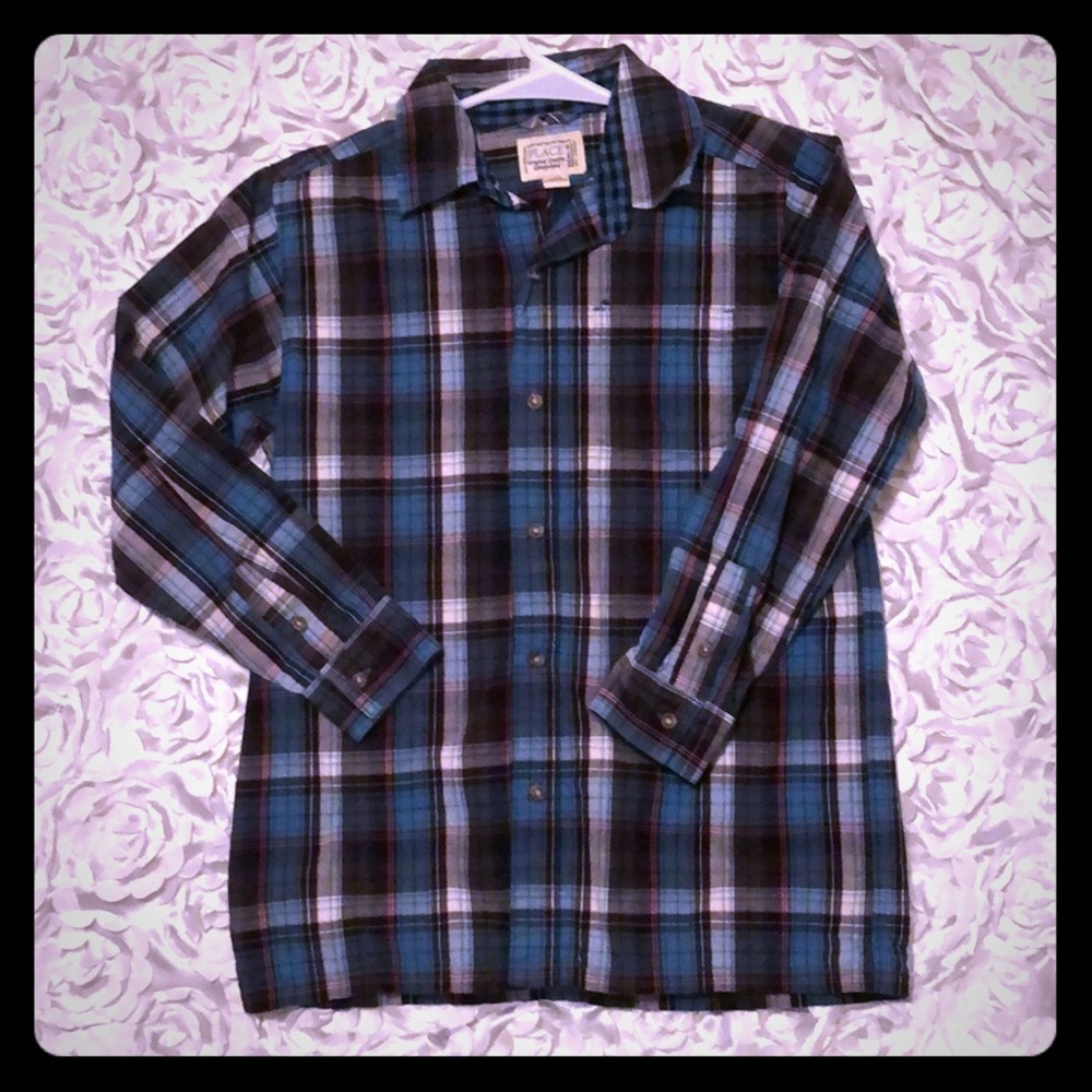 Boys 7/8 Plaid button down